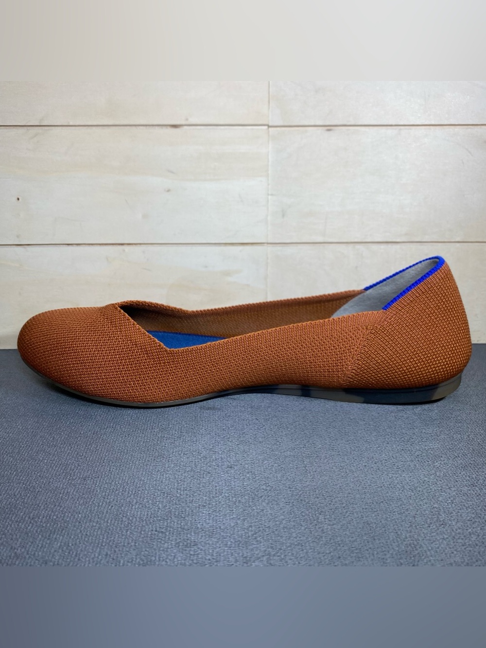 Rothy's The Flat Burnt Orange Knit Fabric Women's Size 7.5 Shoes Slip-Ons Flats - Picture 2 of 11